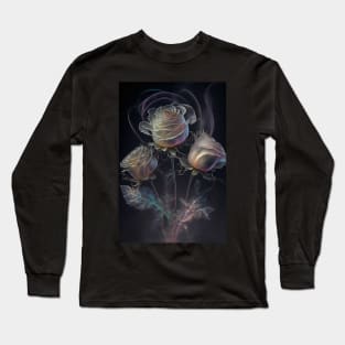 Iridescent pastel roses 4 Long Sleeve T-Shirt